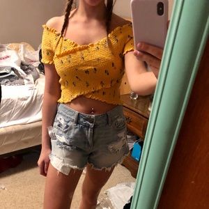 Yellow Hollister Shirt